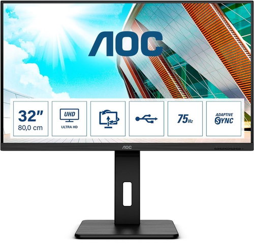 32" AOC U32P2CA - Monitor - Main image