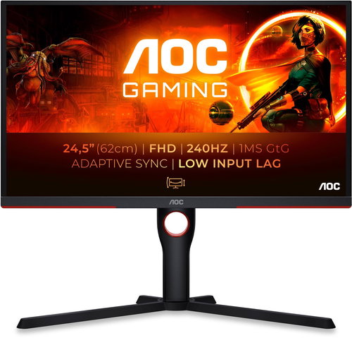 24,5" AOC 25G3ZM/BK - Monitor - Main image
