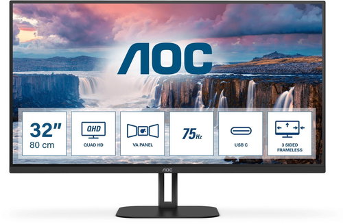 31,5" AOC Q32V5CE/BK - Monitor - Hauptbild