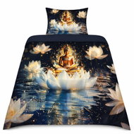 AO Consulting 2-dílné ložní povlečení - Buddha v bílém lotosu - Bed Linen