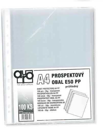 Auro Office A4 E50/100 pcs plain - Sheet Potector - Main image