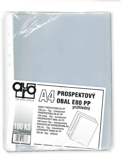 Auro Office A4 E80/100 pcs plain - Sheet Potector - Main image