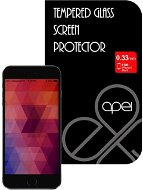 APEI Slim Round Glass Protector for iPhone 6 Black Full - Glass Screen Protector