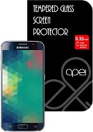APEI Slim Round Glass Protector for Samsung S6 Black Full - Glass Screen Protector