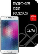 APEI Slim Round Glass Protector for Samsung S6 White Full - Glass Screen Protector