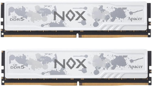 Apacer NOX WHITE 32GB KIT DDR5 6000MHz CL38 - RAM - Main image
