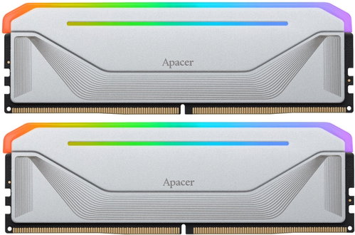 Apacer NOX RGB WHITE 32GB KIT DDR5 6000MHz CL38 - RAM - Main image