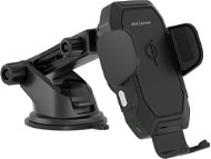 AlzaPower WF100 vezeték nélküli autós töltő 15W fekete - Telefontartó