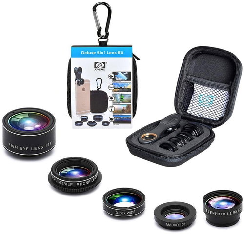 Apexel Smartphone Lens Set , Mobile Phones 5in1 - Phone Camera Lens - Main image