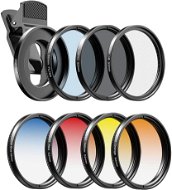 Objektív na mobil Apexel 52mm Filter Kit--Grad Red/Blue/Yellow/Orange/ND32/Star Filter/CPL - Objektiv pro mobilní telefon