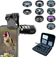 Apexel 22X Telescope Lens Kit --22x Telescope+10pcs extra phone lens kit - Phone Camera Lens