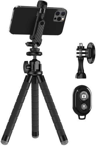 Apexel Multi-functional 360° Rotatable Vlog Clip with Octopus Tripod - Mini állvány - Fő fotó