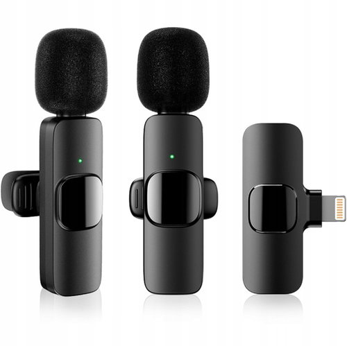 Apexel 2 Pack Wireless Lavalier Microphone Lightning - Microphone - Main image