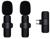 Apexel 2 Pack Wireless Lavalier Microphone USB-C conector - Microphone