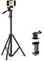 Apexel Upgraded Travel Tripod Stand  – Quick release Mount +handle - Statív