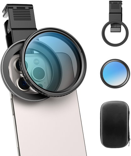 Apexel 67mm Variable ND2-32 Filter Kit for camera & smartphone - ND Filter - Main image