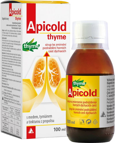 Apicold Thyme Syrup, 100ml - Herbal Syrup - Main image