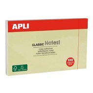 APLI 125 × 75 mm, 100 lístků, žlutý - Sticky Notes