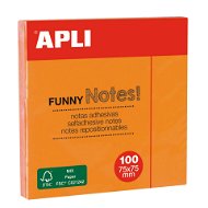 APLI 75 × 75 mm, 100 lístků, zářivě oranžový - Sticky Notes