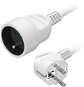 AlzaPower extension cord 230V 1 socket 1.5m white - Extension Cable
