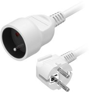AlzaPower extension cord 230V 1 socket 5 meters 1 m2 white - Extension Cable