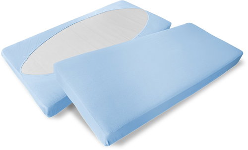 APOS Elastic sheet envelope cut blue - Bedsheet - Main image