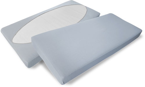 APOS Elastic sheet in envelope pattern grey - Bedsheet - Main image