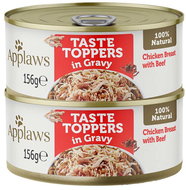 Applaws konzerva Dog Taste Toppers Gravy Kuře s hovězím 2 × 156 g - Konzerva pro psy