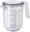 Measuring cup with lid transparent 1 l