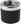 Glass ashtray black 00582