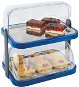 APS Refrigerated display cabinet, two tiers DOPPELDECKER 09202, blue - Refrigerated Display Case