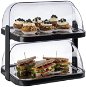 Refrigerated Display Case APS Refrigerated buffet display cabinet 2 tiers, black 09204 - Chladicí vitrína