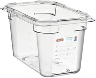 ARAVEN Gastro container GN 1/4, polycarbonate, integrated label, 150 mm, 1,6 l - Gastro Container