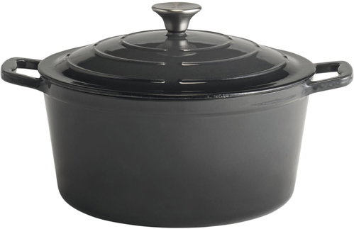APS 5 Stars Pot with lid, height 130 mm, diameter 280 mm, anthracite - Pot - Main image
