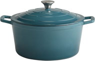 APS 5 Stars Pot with lid, height 130 mm, diameter 280 mm, turquoise - Pot