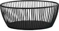 APS Svart Košík kovový oválný 20×15 cm, černý - Bread Basket