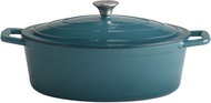 APS 5 Stars Oval roasting pan with lid, 5 litres, height 110 mm, turquoise - Roasting Pan