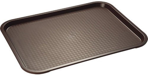 APS Fast Food tray, brown, height 20 mm, length 450 mm, width 355 mm - Tray - Main image