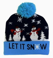 APT čepice s LED osvětlením, modrá - Winter Hat