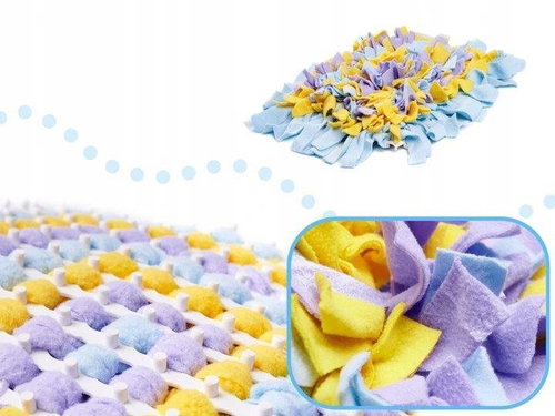 KIK KX5766 Sniffing rug purple-blue-yellow - Snuffle Mat - Main image