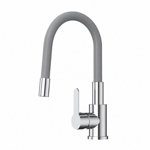 APT DA543B kitchen sink mixer tap with 360° flexible spout, grey - Tap - Main image