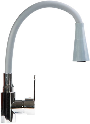 APT DA769 kitchen mixer tap with 60cm flexible spout, 2 spray modes, grey - Tap - Main image