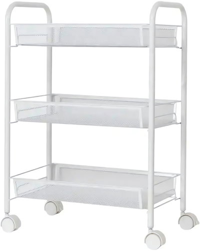 APT AG952A Rolling shelf 64 × 44 × 26 cm, white - Shelving Unit - Main image