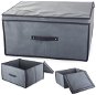 Verk 01322 Úložná krabica s odklápacím vekom 60 × 45 × 30 cm sivá - Úložný box