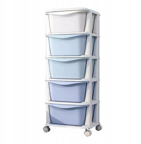 eCa PO11 Pětipatrový regál na kolečkách s boxy - Regál - Main image