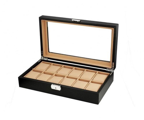 eCa PD135 Watch case for 12 pcs carbon - Jewellery Box - Main image