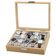 eCa PDMDF05 Case for 10 watches light brown - Jewelry Case