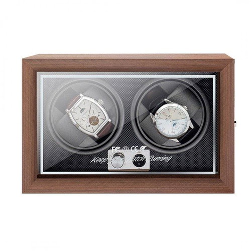 eCa PD142 Automatic watch winder 2 pcs, watchwinder, wood, glass door - Jewelry Case - Main image