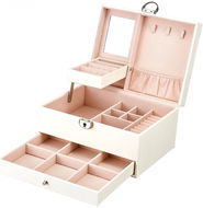 Verk 01784 Design jewellery box with mirror cream - Jewellery Box