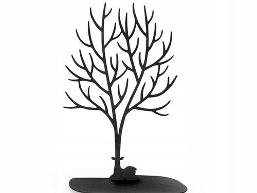 Verk 01778 Jewellery tree plastic black - Jewellery Box - Main image
